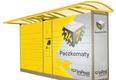 Parcel boxes in Czerwona Torebka strip malls